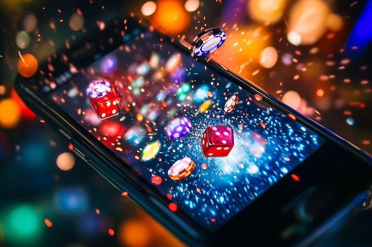 Mobile phone showing salam togel app notification of confirmed deposit